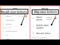 How to make small & big size letters in android phone with out any app