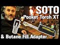 Soto Pocket Torch XT & Butane Fill Adapter