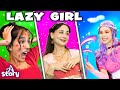 Lazy Girl + Mother Holle's Surprise + Mangita and Larina | English Fairy Tales & Kids Stories