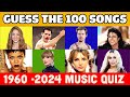 Guess the Song Music Quiz 🎶 One Song Per Year 1960-2023