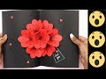 POP UP FLOWER CARD : 3D Card : Pop up card : DIY