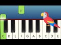 5 Heel eenvoudige Kinderliedjes voor Kinderen - Piano Tutorial