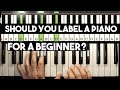 Piano Lessons for Beginners - How to label piano keys for a beginner
