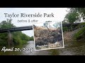 Taylor Riverside Park, before & after drone footage