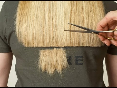 Стрижка с ровными срезами Стрижка с ровными срезами
