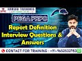 PEGA in Reports Definition Interview Questions & Answers | Software Job Interviews | PEGA PRPC
