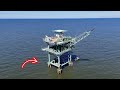 Fishing GIANT GAS RIGS! In The GULF Was LIGHTS OUT!