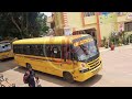 Deoghar DAV school amazing view of School Bus Running In Queue After Holiday