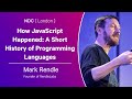 How JavaScript Happened: A Short History of Programming Languages - Mark Rendle - NDC London 2024