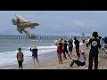 F-35 lightning II,  in this stunning display of speed & agility Pacific Airshow Huntington beach