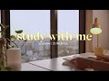 1-HR STUDY WITH ME at sunset | Birds singing + Wind sound | Motivation study