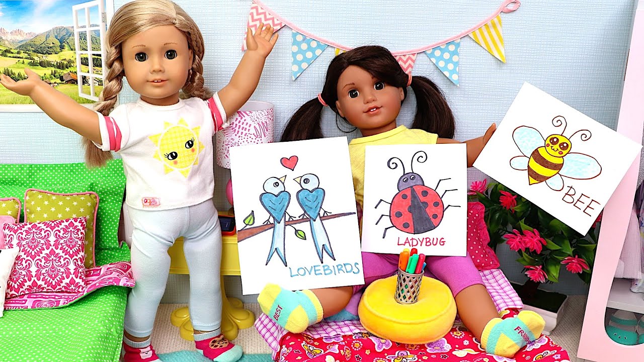 Doll Friends Share Easy Drawing Tips for Kids! PLAY TOYS