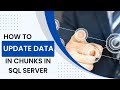 33 How to update a large sql table in chunks