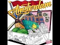 Painting by the numbers-Amsterdam suitcase