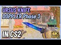 ★ CS2 Ursus Knife Doppler (Phase 3) | CS2 Knife In-Game Showcase [4K]