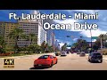 Miami 4K - Ocean Drive - Scenic 2022 Driving Tour