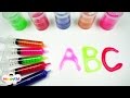 สไลม์ ABC | เพลง ABC | หัดเขียน A-Z | เรียนรู้สี | Learn Alphabet With Slime