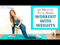 20 Minute Full Body Workout with Weights - Beginner Friendly!