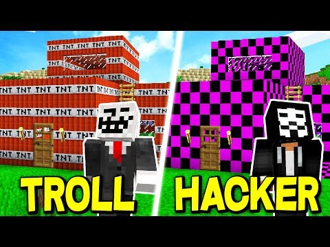 TROLLING HOUSE vs. HACKERS MINECRAFT HOUSE 