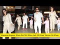Kareena Kapoor Khan With Saif Ali Khan Taimur Ali Khan Jeh Ali Khan Clicked At Mumbai Airport
