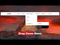 Выпадающее меню на чистом HTML & CSS шаг за шагом || DropDown menu using HTML & CSS step by step