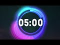 Get Pumped Countdown! 5-Minute Workout Timer with Music // Cool Audio Visual Effects
