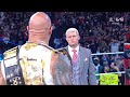 The Rock Interrupts Cody Rhodes - Raw 4/8/2024