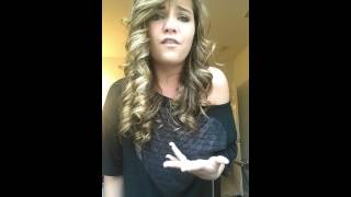 White girl rapping rap god