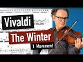 A. Vivaldi - Winter 1. Movement - The Four Seasons | violin sheet music | piano accompaniment