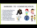 Barriers to communication | Communication [Part- 4] | #educationleaves