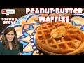 Peanut Butter Waffles - Only TWO Ingredients-Steph’s Stove