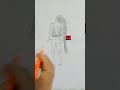 how to draw a girl jeans for women back easy pencil sketch