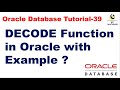 DECODE Function in Oracle with Example || Oracle Database Tutorial || Database Interview question