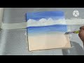 Sea on Canvas | Acrylic Painting | Wait for end |Easy painting for beginners # Viral Painting