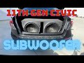 How to install subwoofers on 11th Gen Civic