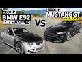 1000HP Twin Turbo Ford Mustang GT vs 900HP 2JZ Swapped BMW E92 // THIS vs THAT