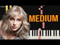 Taylor Swift - The Tortured Poets Department | MEDIUM Piano Tutorial by Pianella Piano