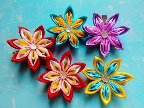 Цветы канзаши своими руками мастер-класс Цветы канзаши своими руками мастер-класс