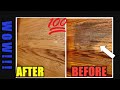 HOW TO REMOVE A SOLID OXIDIZED STAIN SAME AS PET STAIN ON YOUR HARDWOOD FLOOR REFURBISHING IT 2019