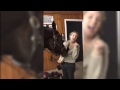 Horse Plays with Girl's Hoodie