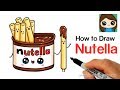 How to Draw Nutella Dip Cute and Easy