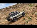 Off-road driving of Scale RC Toyota Land Cruiser 80