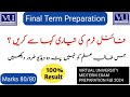 How to Prepare Preparation Final Term Exam in Virtual University of Pakistan by Waqar Siddhu #vu