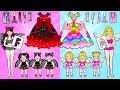[🐾paper Diy🐾] Angel Vs Vampire Mother & Daughter Dress Up Contest | Rapunzel Compilation 놀이 종이