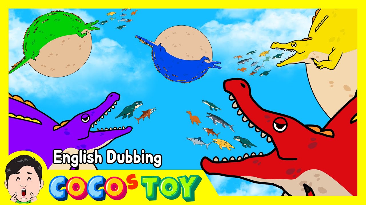 En Dubbing｜Pristichampsus becomes a giant balloon (I’m still hungry)｜Ichthyosaurus｜CoCosToy