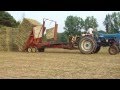 Ford 5000 and New Holland 1030 Bale Wagon Unloading