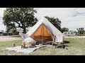 BELL TENT GLAMPING IN DORSET | We take the 4m bell tent to a campsite