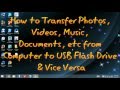How to Transfer (Move/Copy) Files from Computer to USB Flash Drive & Vice Versa!