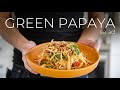 This Green Papaya Salad Recipe is spicy, salty, sweet, and A LITTLE NUTTY