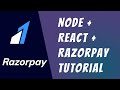 #1: Razorpay + Node + React Tutorial - Accept payments with Razorpay